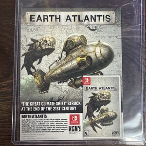 Earth Atlantis Nintendo Switch VGNY Soft Postcard Art Trading Card Insert Promo